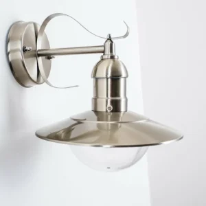 hofstein Applique murale d'extérieur Broni Acier inoxydable, 1 lumière* Lampes Modernes