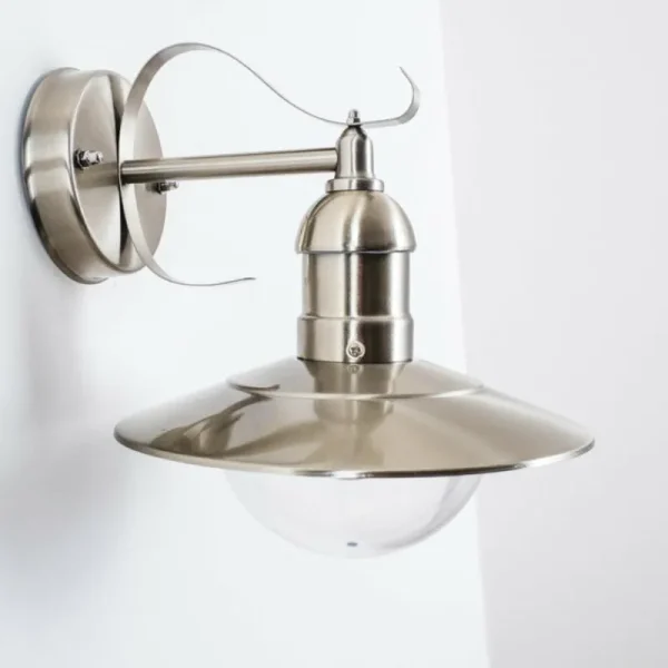 hofstein Applique murale d'extérieur Broni Acier inoxydable, 1 lumière* Lampes Modernes