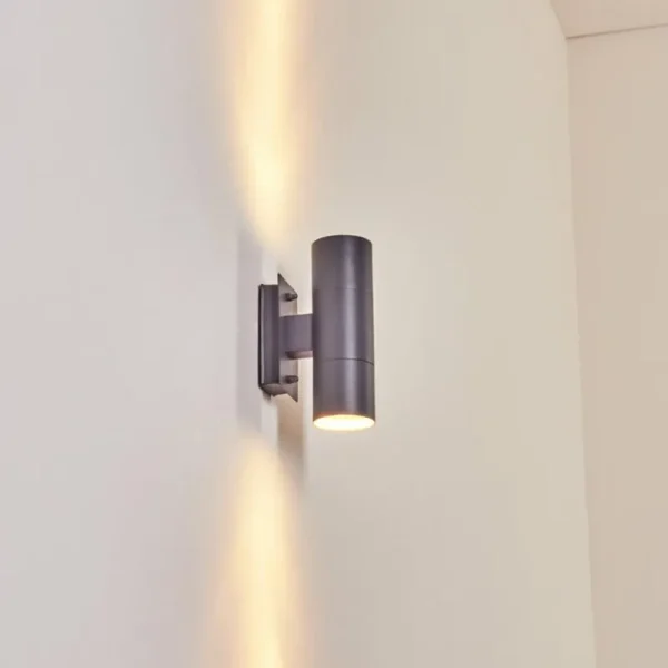 hofstein Applique murale d'extérieur Malaga Anthracite, 2 lumières* Lampes Modernes