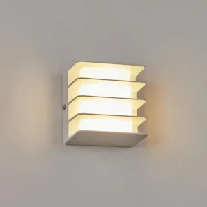 hofstein Applique murale d'extérieur Guichard LED Blanc, 1 lumière* Lampes Modernes
