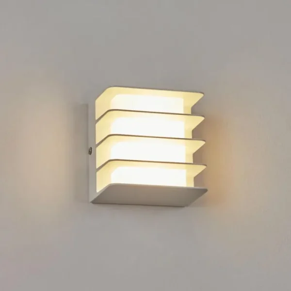 hofstein Applique murale d'extérieur Guichard LED Blanc, 1 lumière* Lampes Modernes