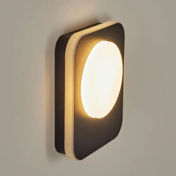 hofstein Applique murale d'extérieur Haga LED Noir, 1 lumière* Lampes Modernes