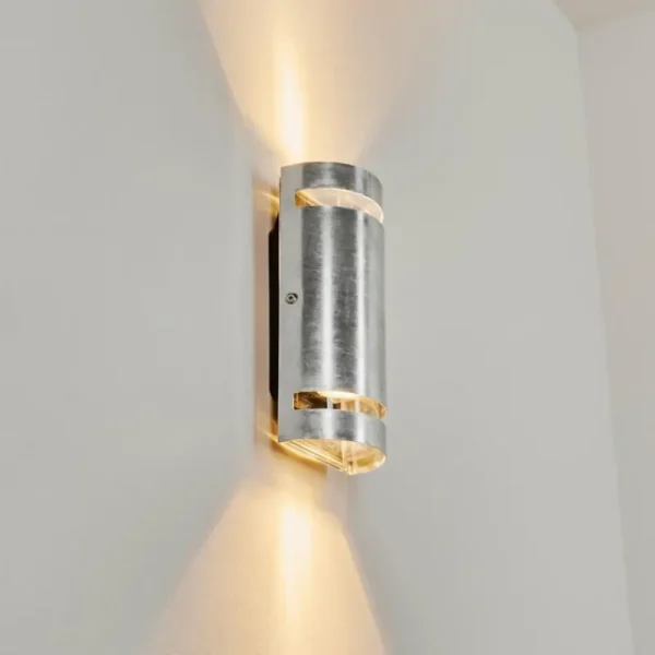 hofstein Applique murale d'extérieur Maturin Zingué, 2 lumières* Lampes Modernes