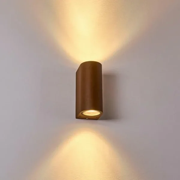 hofstein Applique murale d'extérieur Norrelogum Rouille, 2 lumières* Lampes Modernes