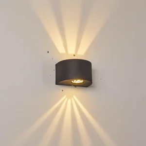 hofstein Applique murale d'extérieur Windhoek LED, 2 lumières* Lampes Modernes