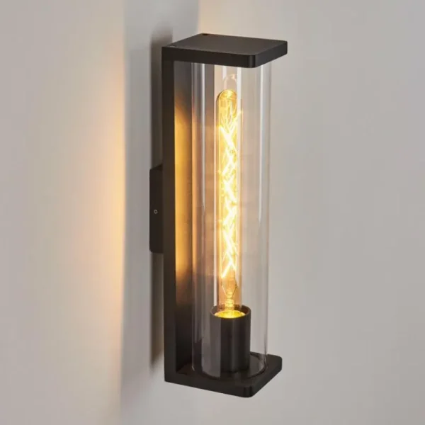 hofstein Applique murale d'extérieur Mataka Noir, 1 lumière* Lampes Modernes