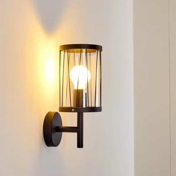 hofstein Applique murale d'extérieur Torsa Noir, 1 lumière* Lampes Modernes