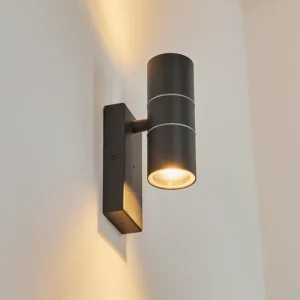 hofstein Applique murale d'extérieur Simola Anthracite, 2 lumières* Lampes Modernes