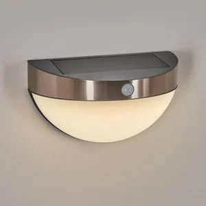 hofstein Applique murale d'extérieur Pori LED Chrome, 1 lumière, Détecteur de mouvement* Lampes Modernes