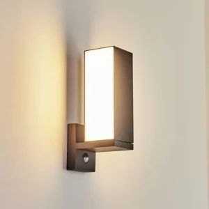 hofstein Applique murale d'extérieur Swanek LED Anthracite, 1 lumière, Détecteur de mouvement* Lampes Modernes
