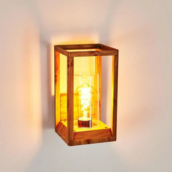 hofstein Applique murale d'extérieur Leset Brun, Couleur bois, 1 lumière* Lampes Modernes