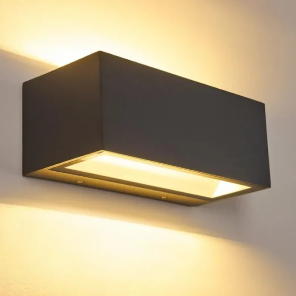 hofstein Applique murale d'extérieur Spidern LED Aluminium, 1 lumière* Lampes Modernes