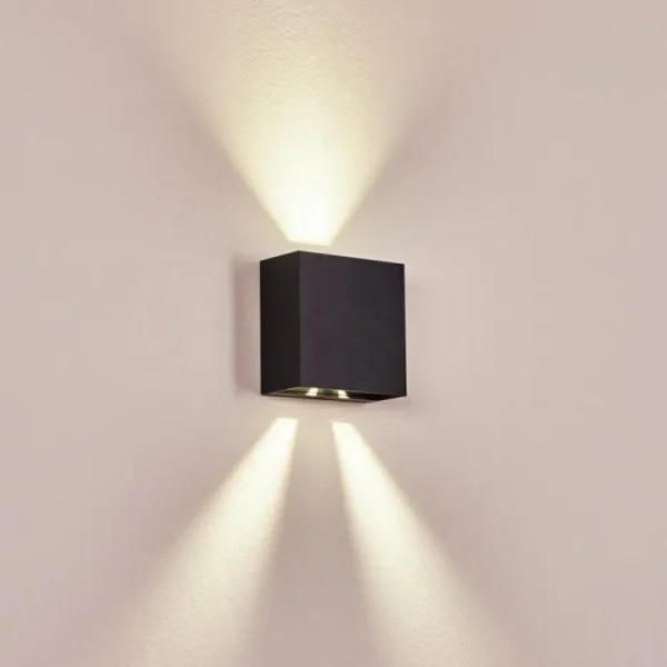 hofstein Applique murale d'extérieur Spidern LED Anthracite, 1 lumière* Lampes Modernes