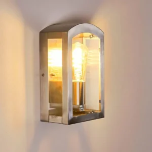 hofstein Applique murale d'extérieur Chipola Acier inoxydable, 1 lumière* Lampes Modernes