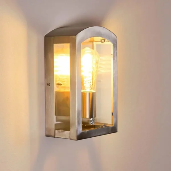 hofstein Applique murale d'extérieur Chipola Acier inoxydable, 1 lumière* Lampes Modernes