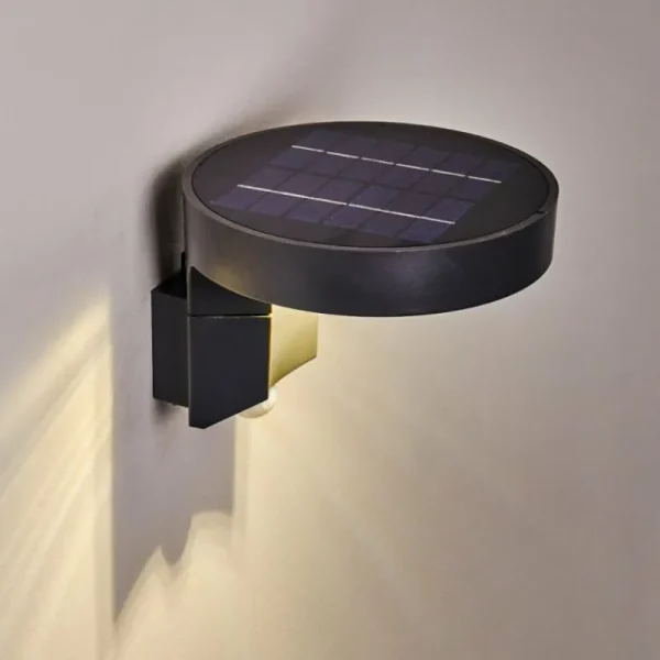 hofstein Applique murale d'extérieur Townsville LED Noir, 1 lumière, Détecteur de mouvement* Lampes Modernes