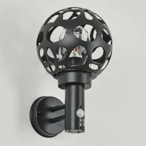 hofstein Applique murale d'extérieur Saaseg Anthracite, 1 lumière, Détecteur de mouvement* Lampes Modernes