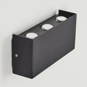 hofstein Applique murale d'extérieur Morenos LED Anthracite, Blanc, 6 lumières* Lampes Modernes