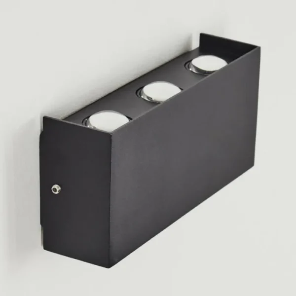 hofstein Applique murale d'extérieur Morenos LED Anthracite, Blanc, 6 lumières* Lampes Modernes