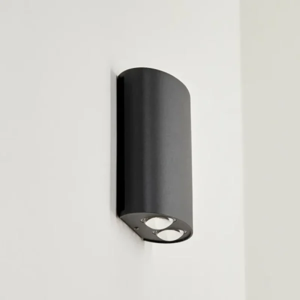 hofstein Applique murale d'extérieur Oiba LED Gris, 1 lumière* Lampes Modernes