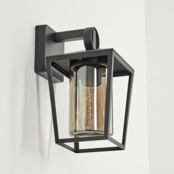 hofstein Applique murale d'extérieur Heinonen Noir, 1 lumière* Lampes Modernes