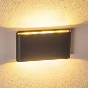 hofstein Applique murale d'extérieur Tinglev LED Anthracite, 2 lumières* Lampes Modernes