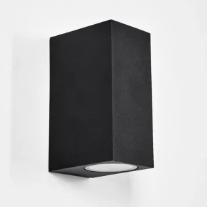 hofstein Applique murale d'extérieur Komoren LED Noir, 2 lumières* Lampes Modernes