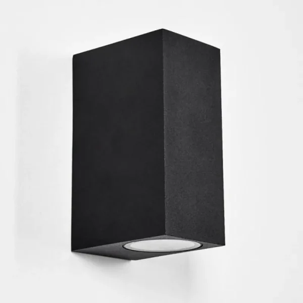 hofstein Applique murale d'extérieur Komoren LED Noir, 2 lumières* Lampes Modernes