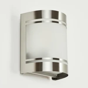 hofstein Applique murale d'extérieur Visnum Nickel mat, Blanc, 1 lumière* Lampes Modernes