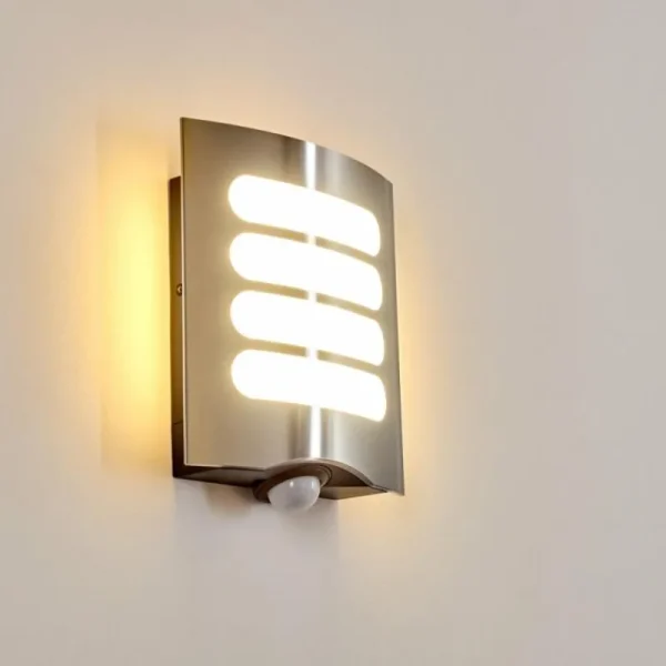 hofstein Applique murale d'extérieur Meja LED Anthracite, 1 lumière, Détecteur de mouvement* Lampes Modernes