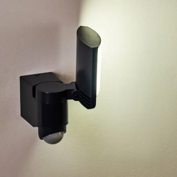 hofstein Applique murale d'extérieur Larvik LED Anthracite, 1 lumière, Détecteur de mouvement* Lampes Modernes