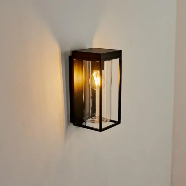hofstein Applique murale d'extérieur Palanga LED Noir, 1 lumière, Détecteur de mouvement* Lampes Modernes