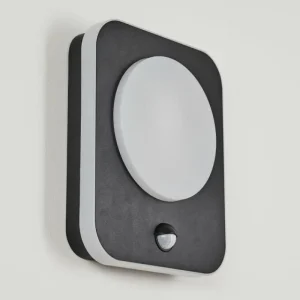 hofstein Applique murale d'extérieur Haga LED Noir, 1 lumière, Détecteur de mouvement* Lampes Modernes