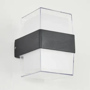 hofstein Applique murale d'extérieur Cesta LED Noir, 2 lumières* Lampes Modernes