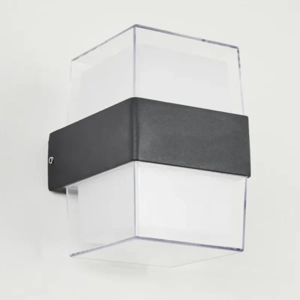 hofstein Applique murale d'extérieur Cesta LED Noir, 2 lumières* Lampes Modernes