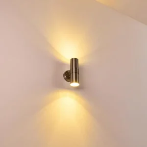 hofstein Applique murale d'extérieur Satava LED Chrome, 1 lumière* Lampes Modernes