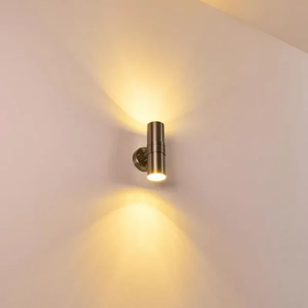 hofstein Applique murale d'extérieur Satava LED Chrome, 1 lumière* Lampes Modernes
