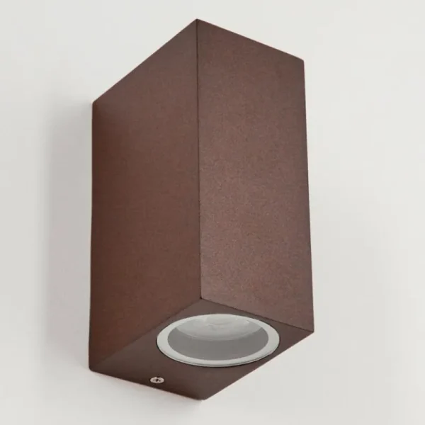 hofstein Applique murale d'extérieur Kingstown Rouille, 2 lumières* Lampes Modernes