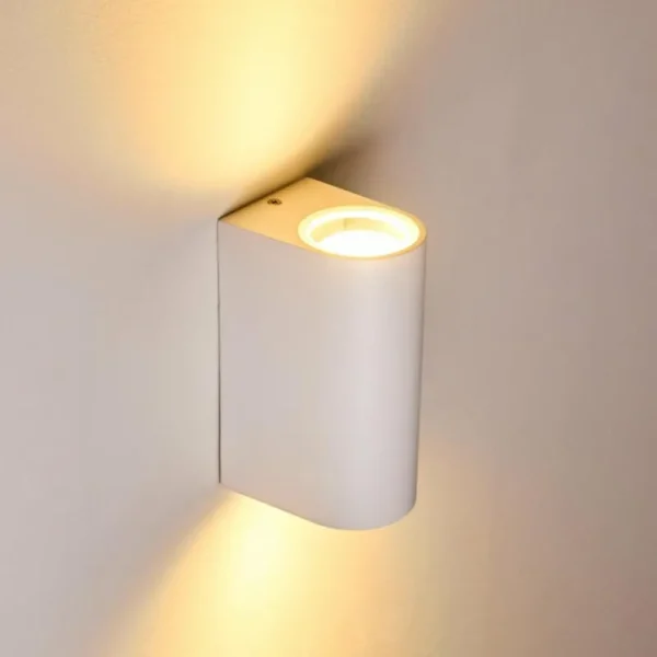 hofstein Applique murale d'extérieur Nordborg LED Blanc, 2 lumières* Lampes Modernes