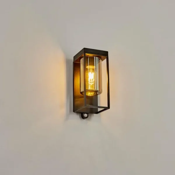 hofstein Applique murale d'extérieur Palanga LED Noir, 1 lumière, Détecteur de mouvement* Lampes Modernes