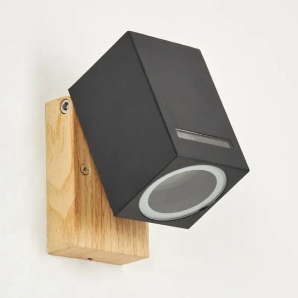 hofstein Applique murale d'extérieur Auchac Couleur bois, Écru, 1 lumière* Lampes Modernes