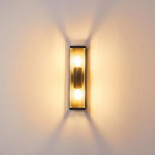 hofstein Applique murale d'extérieur Skeldegaard Anthracite, 2 lumières* Lampes Modernes