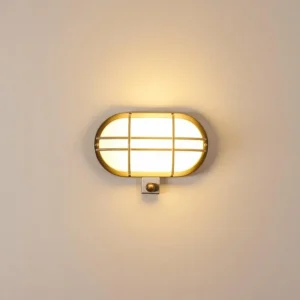 hofstein Applique murale d'extérieur Belmopan Acier inoxydable, 1 lumière, Détecteur de mouvement* Lampes Modernes