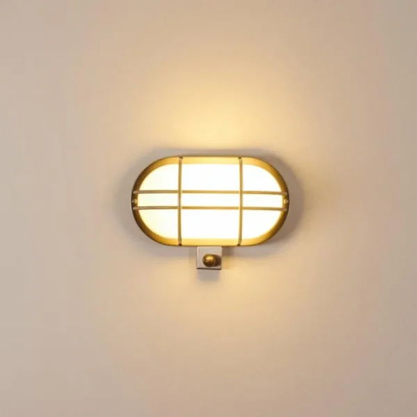 hofstein Applique murale d'extérieur Belmopan Acier inoxydable, 1 lumière, Détecteur de mouvement* Lampes Modernes