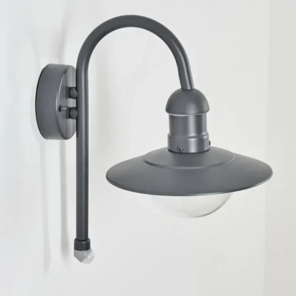 hofstein Applique murale d'extérieur Elima Anthracite, 1 lumière, Détecteur de mouvement* Lampes Modernes
