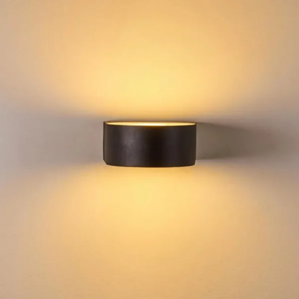 hofstein Applique murale d'extérieur Haderslev Noir, 1 lumière* Lampes Modernes