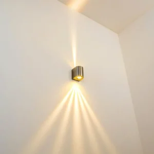 hofstein Applique murale d'extérieur Mora LED Acier inoxydable, 2 lumières* Lampes Modernes