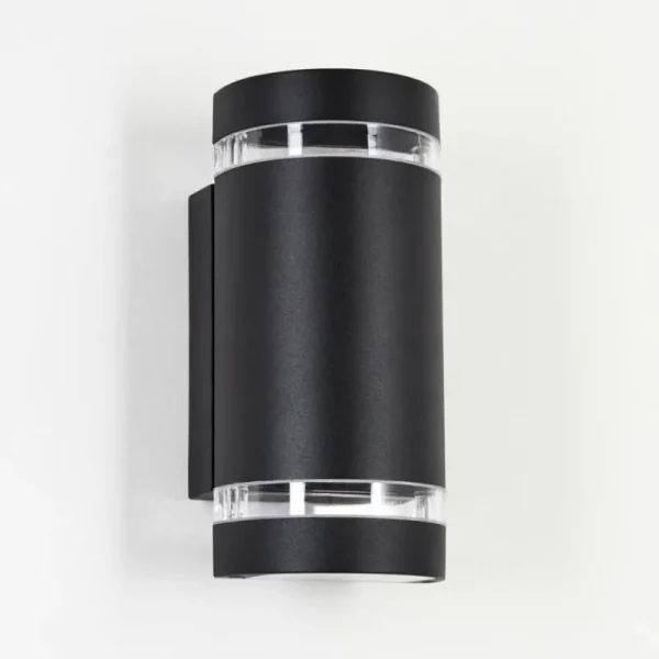 hofstein Applique murale d'extérieur Inglewood Noir, 2 lumières* Lampes Modernes