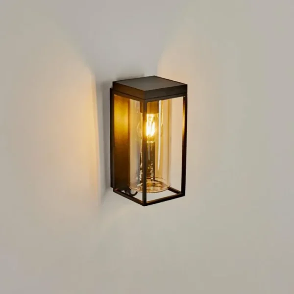 hofstein Applique murale d'extérieur Palanga LED Noir, 1 lumière, Détecteur de mouvement* Lampes Modernes