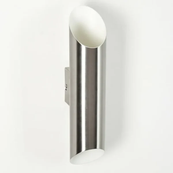 hofstein Applique murale d'extérieur Saulcy LED Acier inoxydable, 2 lumières* Lampes Modernes